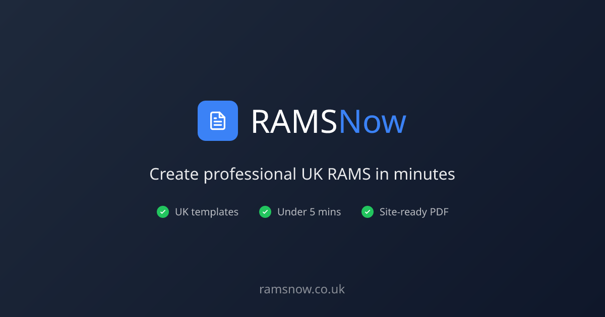 When Do You Need RAMS? | Legal Requirements Explained | RAMSNow